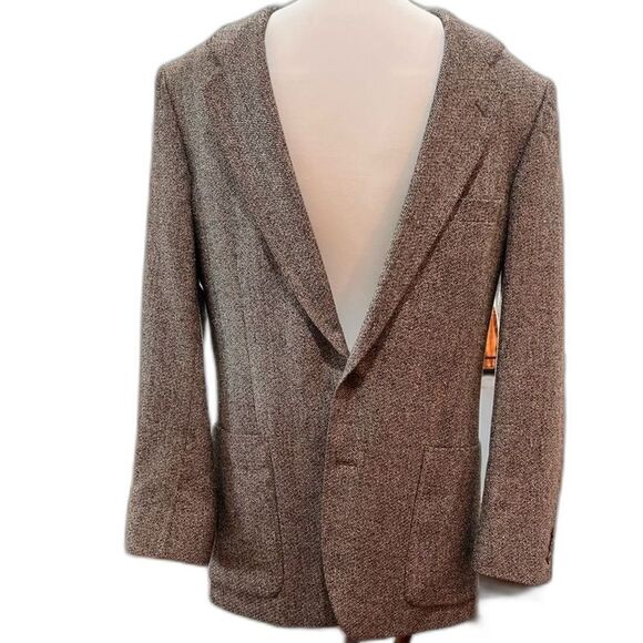 Vintage Yves Saint Laurent Menswear Blazer Tweed French Tailoring Robinson’s - Picture 11 of 11